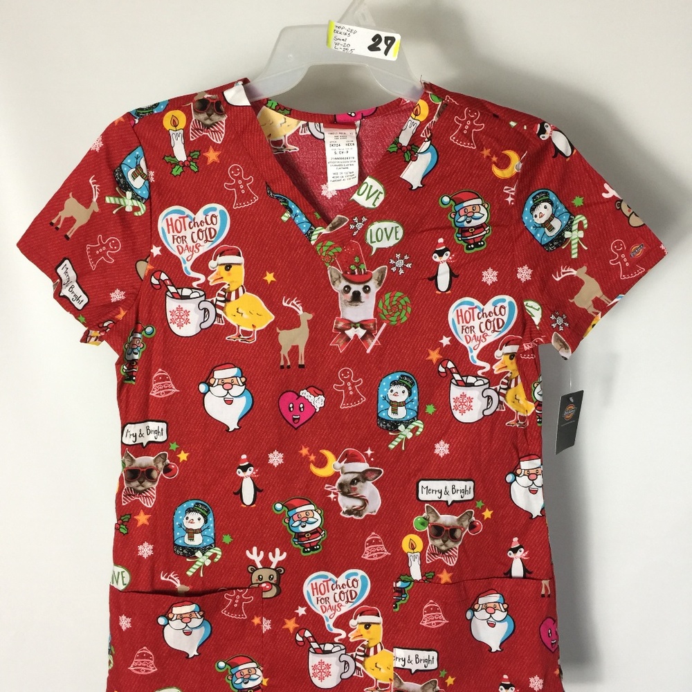 TOP SHIRT SCRUB DICKIES SMALL STOCK 27